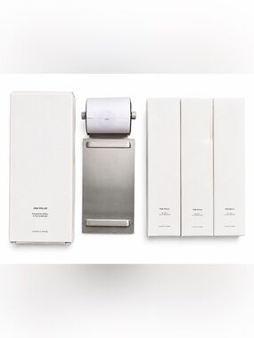 Cloth and Paper (C&P) Stainless Steel Finish Task Roll with Three(3)‎ Refills